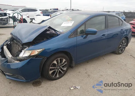 2014 Honda Civic Ex z USA, uszkodzony, nr VIN 19XFB2F86EE233859